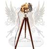 Sara International Lampada da terra vintage Spotlight Treppiede in legno Lampada LED Light Teatro Home Decor