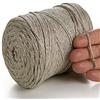 MeriWoolArt® Corda di Cotone Macramè per Creazione di Gioielli, Artigianato, Braccialetti di Corda Colori - 225m Corda Macramè 2 mm Lurex - Filato Macramè Colorato - Cavo Metallico