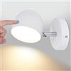 KAWELL Interno Applique da Parete Sensibile Al Tocco LED Lampada da Lettura | Oscuramento Continuo, 350° Rotazione Libera, per Camera da Letto Comodino Soggiorno Scale