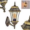 HOFSTEIN applique da esterno Etoe,in stile antico in metallo/vetro in marrone/oro/chiaro, attacco a parete E27, luce da esterno in stile country per patio, veranda e cortile, IP44, senza lampadina