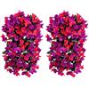 Generic Fiori di Bougainvillea Artificiali Pendenti 2 Pezzi 55 cm Piante Finte in Seta per Esterni Casa Giardino Balcone Patio Decorazione da Parete Tralci Pendenti Realistici Senza Manutenzione Composizione
