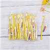 Tuciyke Spazzolini da Denti Monouso,Set da 150 Kit Giallo Vuoto Spazzolino da Denti Usa e Getta con Dentifricio Pacchetto Individuale Spazzolino da Viaggio Kit per Senzatetto,Casa di Cura,Hotel,Beneficenza