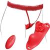 Girlove Wearable Vibratore Sex Toys per Donna e Coppia con Telecomando Senza Fili, Silicone Vibranti con 10 Modalità di Vibrazione per Stimola il Clitoride e il Punto G, Rose Panty Vibrante (GF-010)