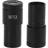 Gsycle Oculare grandangolare per biomicroscopio, ingrandimento 10x, adattatori per lenti in lega di alluminio WF10X da 18 mm per un'esperienza di osservazione migliorata (WF5X)