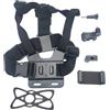 CAZSTYK Cinghie pettorali con clip per telefono con rotazione a 360 gradi da 6 cm a 10 cm per riprese ottimali Supporto toracico