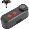 MENDUNER Telecamera per Bicicletta 4K con Fanale Posteriore, Telecamera Posteriore per Ciclismo 2 in 1, Grandangolo da 140°, Visualizzazione in Tempo Reale Dell'app WiFi, IPX6,