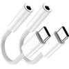 Fidioto Adattatore da USB C a jack per cuffie femmina da 3,5 mm, cavo da USB C a Aux Audio Dongle compatibile con iPhone 16/15 Pro Max 16/15 Pro 16/15, Samsung Galaxy S24/S23/S22/S21 Ultra, iPad Pro, Pixel 8