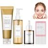 Glowhaven 4 Pezzi Centella Kit, Centella Cleansing Oil + Centella Detergente Viso + Siero Viso + Centella Stick Mask, Skincare Kit, Delicato e Leggero, Adatto Alle Pelli Sensibili