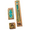 Toothwak Miswak - Spazzolino da denti con 2 setole naturali, con 6 testine sostituibili, polvere Miswak per setole naturali, sbiancamento dei denti, biologico ed ecologico (confezione da 3)