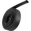 Unifizz Guaina termorestringente, diametro 14 mm, larghezza piatta 23 mm, rapporto 2:1, guaina termorestringente, 7 m, colore nero