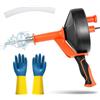 Gulxwis Sonda Sturatubi 10 m, Molla Sturatubi Professionale per Stura Lavandini e Scarichi, Elettrico & Manuale Stura Tubi di Scarico con Attacco per Trapano, per Cucina, Bagno, WC