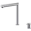 MICE COLLECTION IMEX GCE018 - Rubinetto monocomando da cucina pieghevole per finestra anteriore - Rubinetto cucina pieghevole - SERIE ITACA Cromato