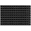 KADAX Mensola da officina, 116 x 78 cm, sistema di stoccaggio in plastica resistente, resistente ai raggi UV, pannelli da parete espandibili per garage, (nero, 140 pezzi