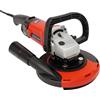 SHZICMY Smerigliatrice per calcestruzzo 180 mm, set fresa per calcestruzzo da 1580 W a 6 marce (600-3000 giri/min), controllo della velocità e aspirazione della polvere, smerigliatrice angolare versatile