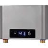 CJHZQYY Mini scaldabagno elettronico Tankless, mini scaldabagno istantaneo, scaldabagno istantaneo per bagno, cucina, display a LED, 220 V (grigio, 3500 W senza set doccia)