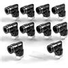 TAILONZ PNEUMATIC Gomito maschio 4mm OD tubo x M5 filettatura 90 Raccordi da collegare PL4-M5 (confezione da 10)