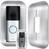 Baron Design | Mascherina in acciaio inox | Accessori per anello video campanello/video Doorbell Wired Plus cavo & cavo Pro | Supporto, scudo, fissaggio, piastra per campanello radio Alexa Outdoor