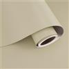 VaryPaper Carta da Parati Beige Crema Moderna 40cmx200cm Pellicola Adesiva Beige Opaco Carta da Parati a Tinta Unita Camera Letto Soggiorno Bagno Adesivi per Mobili Armadio Tavolo Porta interna