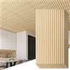 Art3d Pannelli a Lamelle 3D Rovere | 6 Pezzi, PVC, 61 x 122 cm, 4,5 m² | Impermeabile, Leggero e Verniciabile | Ideale per Soggiorno, TV, Ufficio e Soffitto