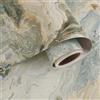 VaryPaper Carta Adesiva Effetto Marmo Beige Grigio 40cmx200cm Pellicola Adesiva per Mobili Opaco Carta da Parati Bagno Impermeabile Piano Cucina Top Adesivi per Armadio Tavolo