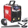 VECTOR WELDING MMA Saldatrice a elettrodi 160 A, saldatrice inverter con display digitale, saldatrice elettrica IGBT, compatta con casco per saldatura per casa e officina