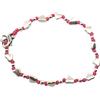 Spadarella Gioielli Spadarella bracciale spadino cuori in argento e nodini in cotone nautico (cuori 5/6mm - sfere 3mm) SPBR60 FUXIA CM 17