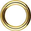 PIERCINGLINE Anello segmentato Clicker in acciaio chirurgico - Piercing anello in oro, argento, rosa, nero o blu - per naso, setto, orecchio, elica o trago, 5 mm Stabstärke | 20 mm Innendurchmesser