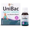 Sweet Cures Unified Bacteria: UniBac Gocce per Bambini/Neonati 0-3 anni | Fermenti lattici | Lactobacillus rhamnosus GG e HN001™ | 1,5 Miliardi di UFC Gocce Probiotiche - 28 Dosi