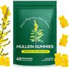 JCZQDRPC Mullein Gummies 2000 mg per polmoni, estratto di foglie di verbasco per supporto polmonare e immunitario, gengive per la salute respiratoria, promuove la salute digestiva, vegano, fornitura di 30