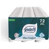 Tenderly Ultra Comfort 72 rotoli 3 veli, rotoli di carta igienica pura, 3 veli, + di 14.400 strappi, delicata sulla pelle