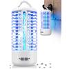 Dnenellr Lampada Antizanzare Elettrica, Anti Zanzare 3000V UV, Anti Mosche LED Sospendibile, IPX4 Impermeabile Insektenvernichter da Interno ed Esterno, Lampada Zanzare con Gancio (Bianco)