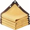 DYINDUN Rete Ombreggiante 130 x 200 cm Antistrappo e Protezione Solare Privacy Pulisce Facilmente Telo Ombreggiante Esterno per Giardino, Orto, Terrazza, Auto, Pergola, Cortile, Color Crema