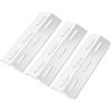 GRISUN Copertura universale per bruciatore in acciaio inox, 36,5 x 12 cm, ricambio adatto per Enders, Tepro, Barbecook (Chicago 3, Boston Pro 3K, Brahma 4.0), 3 pezzi