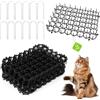 TOSAVGA 15 pezzi Dissuasore per Gatti, Griglie per Spine Contro 15 X 20cm, Tappetino Repellente, Anti Gatti In Plastica, Picchi Rete Anti Gatto per Esterni, Giardino