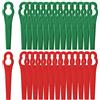 Chuancheng 200 taglierina a lama in plastica per tagliaerba Einhell, tosaerba da giardino senza fili, utensili di ricambio da 83 mm (100 pezzi rossi + 100 pezzi verdi)