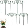 Cyiecw Set di 4 Tutori per Piante da Giardino, Supporto per Piante Rampicanti in Metallo con Rivestimento Antiruggine, Sostegno Robusto per Pomodori, Peonie e Rose(30x40cm, 35x45cm)