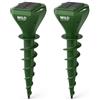 WILD SOLUTION Terrashock - Dissuasori per Talpe - Ultrasuoni per Talpe da Giardino con Motore Effetto Sisma - Scaccia Talpe Waterproof con Batteria Litio 600mAh e Ricarica Solare - Anti Talpe per Esterno - 2 Unità