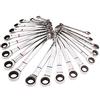 Kobalt Set di chiavi combinate a cricchetto standard (SAE) e metriche, 20 pezzi