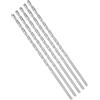 GsLxx Punte elicoidali extra lunghe con gambo dritto, estensione da 4 mm, in acciaio ad alta velocità, lunghezza 160 mm, per legno, plastica, alluminio, ferro, rame (5 pezzi)