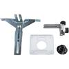 HOgardenME Sagoma guida per bordi del router, per 3701 3703 3709 3710, staffa per battiscopa in plastica e metallo per lavori di taglio e rifilatura precisi (4 pezzi/set)