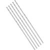 GsLxx Punte elicoidali extra lunghe con gambo dritto, estensione da 4 mm, in acciaio ad alta velocità, lunghezza 200 mm, per legno, plastica, alluminio, ferro, rame (5 pezzi)