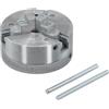 HanOaki Mandrino per tornio manuale Z011 3 ganasce per tornio legno Materiale in lega di zinco con accessori Design autocentrante per hobby e officina