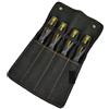 ZagYing C-R-V - Set di scalpelli per legno in acciaio, scalpello professionale, set di utensili manuali per intaglio dettagliato di base e sgorbie (4 pezzi, 6-18 mm)