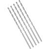 GsLxx Punte elicoidali extra lunghe con gambo dritto, estensione da 4,5 mm, in acciaio ad alta velocità, lunghezza 160 mm, per legno, plastica, alluminio, ferro, rame (5 pezzi)