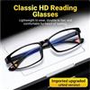 CHUANCHEN Occhiali da lettura classici HD, occhiali ultraleggeri ad alta definizione anti-luce blu per uso quotidiano, leggeri e resistenti