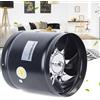 NONE Ventola di aspirazione industriale per ventola di scarico 220V 40W 600m3/h Flusso d'aria elevato | Ventilatore per condotto assiale da 150x150 mm, cucina, WC, ventola di ventilazione a 7 pale