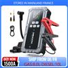 BSMOOM Avviatori di emergenza 2-in-1 da 1500A con pompa ad aria e gonfiatore pneumatici 150PSI, avviatori intelligenti per auto e camion da 10.0L benzina/8.0L diesel, 3 modalità, 12V, batteria esterna per