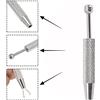 VIBRATITE Pinzetta per piccole perline e gioielli, pinza a 4 griffe per diamanti, chip IC, gemme e dadi, strumento di estrazione
