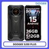 DOOGEE S200 Plus Telefono Rugged 36GB RAM + 512GB ROM Dimensity 7300 11000mAh 66W 6.72" 120Hz Dimensity 7300 100MP NFC Smartphone