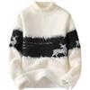Generic Maglione Natalizio Uomo Lana, Maglioni Natale Uomo Invernale, Felpa Natalizia Senza Cappuccio Natalizie Sweatshirt Calda Felpe Motivo Natalizi Maglietta Perfetto per Regali E Natalizi Feste